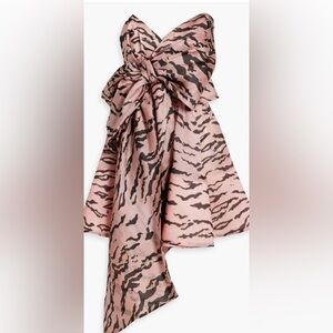 Zimmermann Zebra Pink and Black Striped Mini Dress
